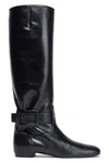 ROGER VIVIER BUCKLE-DETAILED LEATHER BOOTS,3074457345620210654