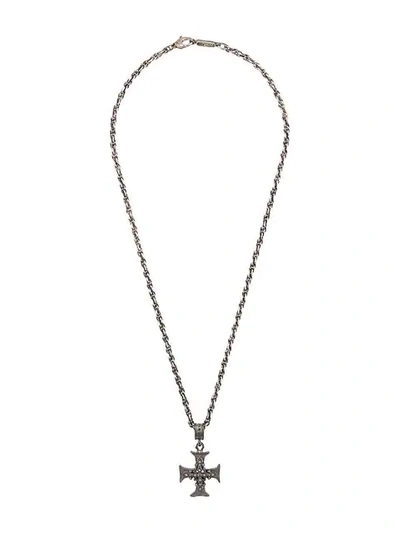 Roman Paul Cross Pendant Necklace - 金属色 In Metallic
