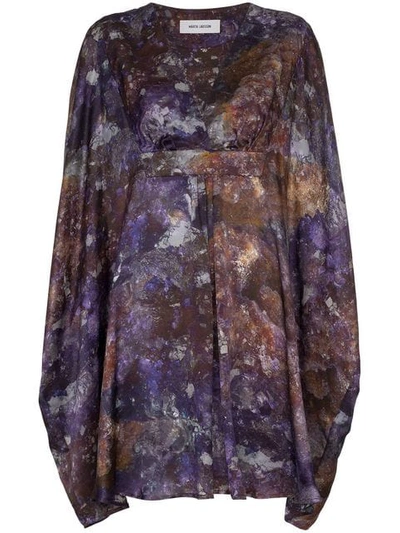 Marta Larsson Märta Larsson 'chrysacoll Nebula' Kimono-kleid In Purple
