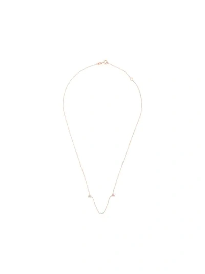 Yannis Sergakis 18kt Rose Gold Fine Diamond Chai Necklace - 中性色 In Neutrals