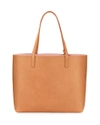 Mansur Gavriel Large Vegetable-tanned Leather Tote Bag In Brown