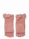 KATE SPADE SOLID BOW POP TOP MITTENS,888698999321