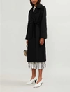 Max Mara Ladies Black Elegant Manuela Classic Wrap Coat In Black