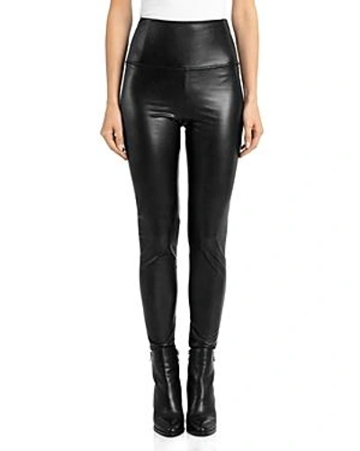 Bagatelle.nyc Bagatelle. Nyc High-rise Faux Leather Leggings In Dark Olive