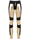 ANDREA BOGOSIAN PANELLED LEATHER TROUSERS