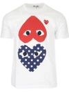 COMME DES GARÇONS PLAY COMME DES GARÇONS PLAY POLKA DOT AND RED HEART T