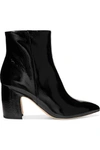 SAM EDELMAN HILTY PATENT-LEATHER ANKLE BOOTS