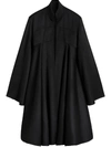 BURBERRY BURBERRY TAILORED DOESKIN WOOL CAPE - BLACK