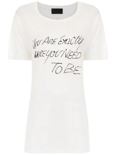 Andrea Bogosian Printed T-shirt - White