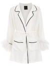 ANDREA BOGOSIAN ANDREA BOGOSIAN PLUM COAT - WHITE