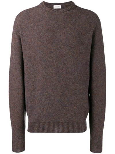 Lemaire Crew Neck Sweater In Brown