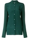 WOOLRICH WOOLRICH POINTED COLLAR SHIRT - GREEN