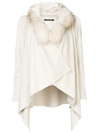 DOLCE CABO DOLCE CABO TRIMMED JACKET - WHITE