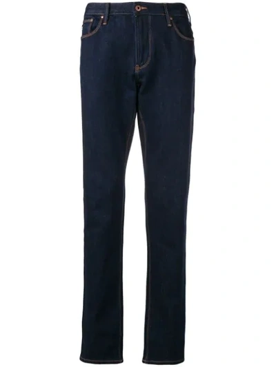 Emporio Armani Bootcut Straight Jeans - Blue