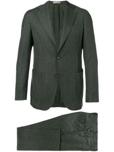 0909 Slim-fitted Two Piece Suit - 绿色 In Green