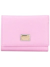 DOLCE & GABBANA DOLCE & GABBANA SMALL DAUPHINE LEATHER WALLET - PINK