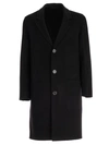 Ami Alexandre Mattiussi Double Face Construction Coat In Black