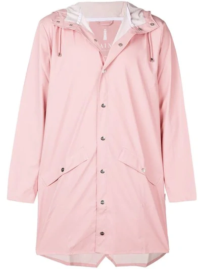 Rains Water-resistant Hooded Coat - 粉色 In Pink