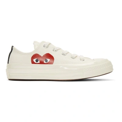 Comme Des Garçons Play Comme Des Garcons Play Off-white Converse Edition Half Heart Chuck Taylor All-star 70 Trainers