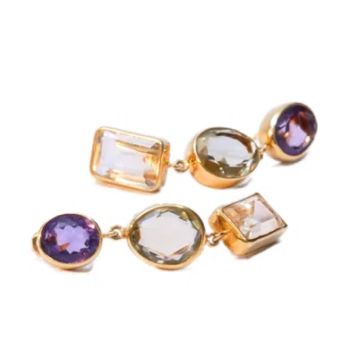 1610istanbul Women's Gold Art Deco Earrings