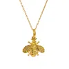 1610istanbul Women's Gold Bee Necklace