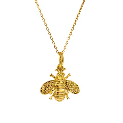 1610istanbul Women's Gold Bee Necklace