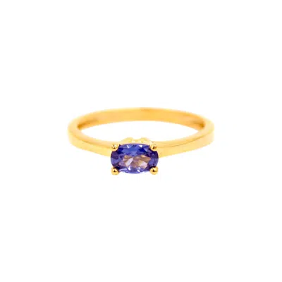 1610istanbul Women's Gold Bosphorus Tanzanite Ring