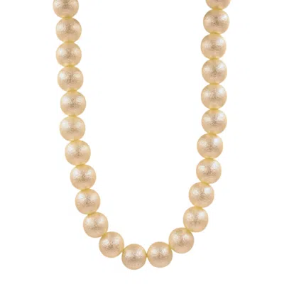 1610istanbul Women's Gold Bridal Timeless Pearl Minimal Necklace