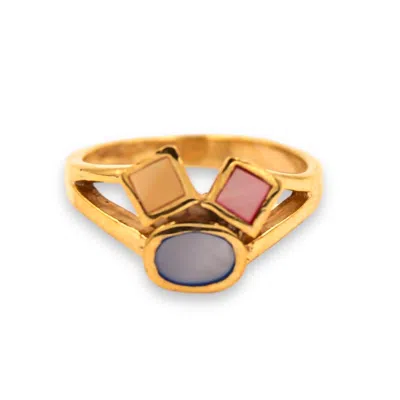 1610istanbul Women's Gold Byzantine Ring
