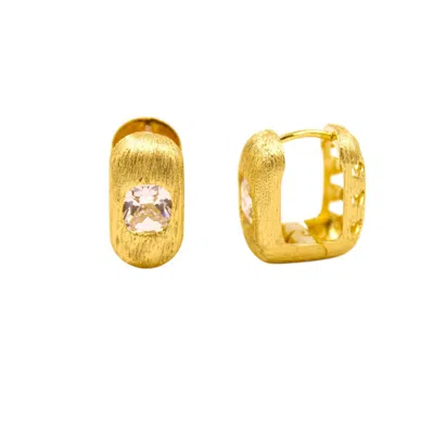 1610istanbul Women's Gold Byzantine Swarovski Earrings