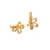 1610istanbul Women's Gold Casa Botter Floral Earrings