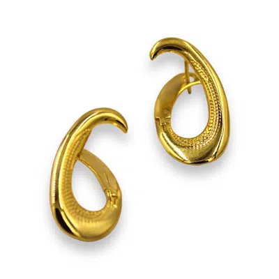 1610istanbul Women's Gold Cite Francaise Earrings