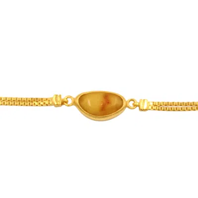 1610istanbul Women's Gold Grand Bazaar Amber Bracelet