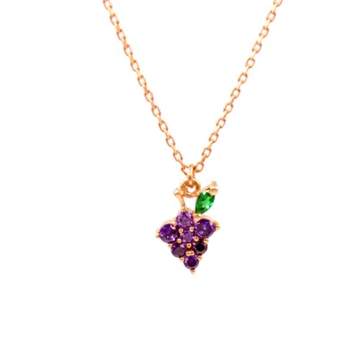 1610istanbul Women's Gold Grape Cluster Necklace