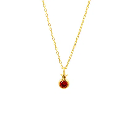 1610istanbul Women's Gold Harem Garnet Necklace