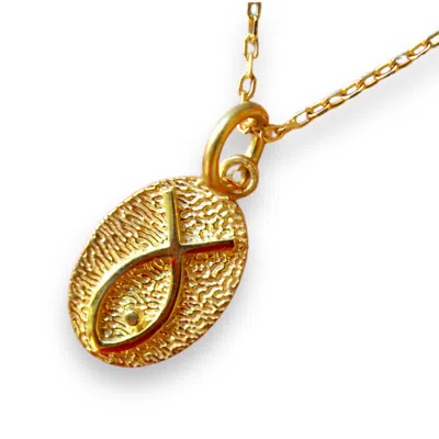 1610istanbul Women's Gold Istanbul Fish Necklace