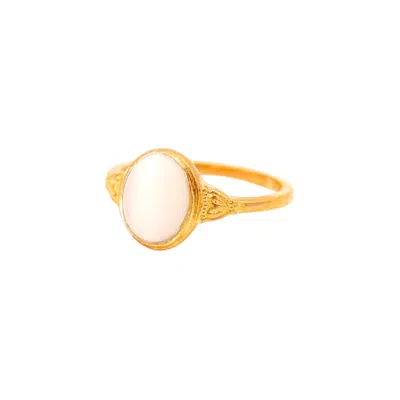 1610istanbul Women's Gold Istanbul Mother Of Pearl Ring