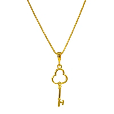 1610istanbul Women's Gold Istanbul Wish Key Necklace