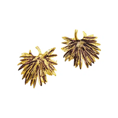1610istanbul Women's Gold Istanbulite Boho Floral Earrings