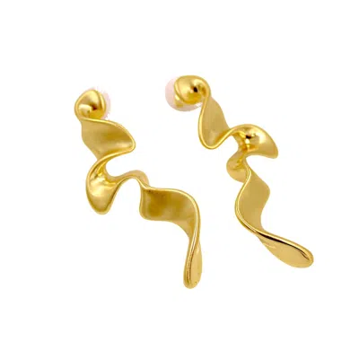1610istanbul Women's Gold Istanbulite Bridal Earrings