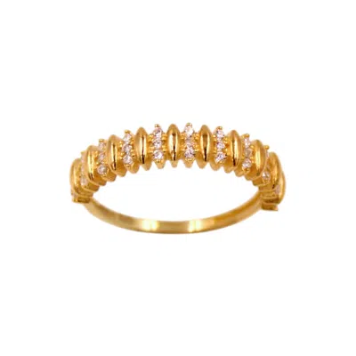 1610istanbul Women's Gold Istanbulite Crown Ring