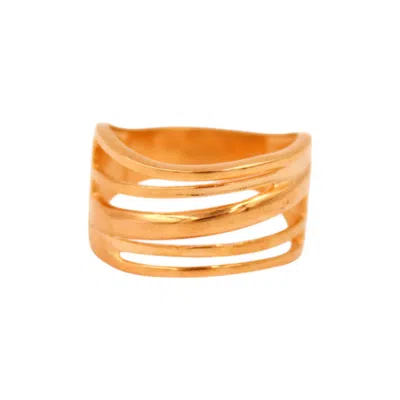 1610istanbul Women's Gold Istanbulite Street Ring
