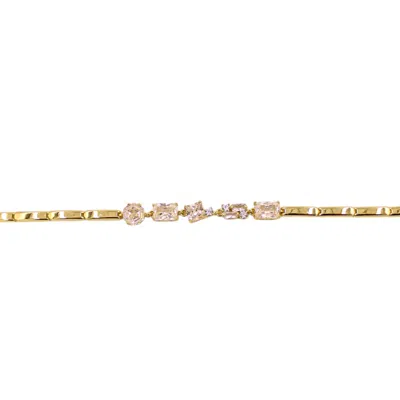 1610istanbul Women's Gold Istanbulite Vintage Swarovski Bracelet