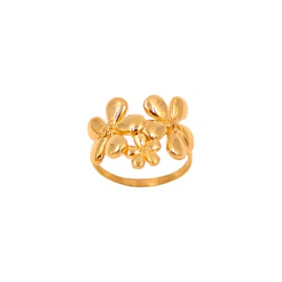 1610istanbul Women's Gold La Dolce Fioritura Ring