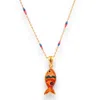 1610istanbul Women's Gold Lucky Fish Necklace In Gold