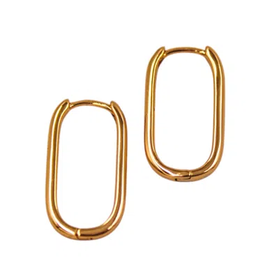 1610istanbul Women's Gold Modern Hoop Earrings