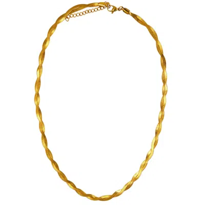 1610istanbul Women's Gold Node Boho Necklace