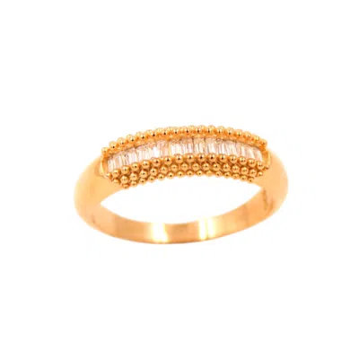 1610istanbul Women's Gold Orient Express Swarovski Ring