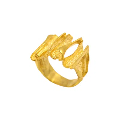1610istanbul Women's Gold Palace Baroque Ring