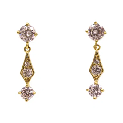 1610istanbul Women's Gold Palace Minimal Earrings